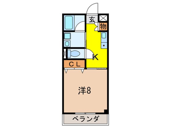 オリーブ甲東園の物件間取画像